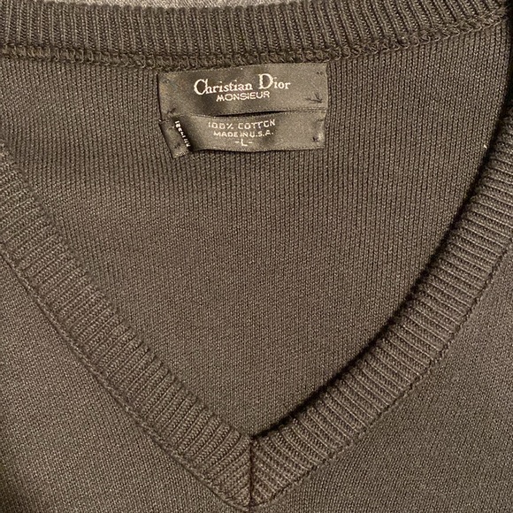 Dior Black V-Neck Sweater - Picture 4 of 5